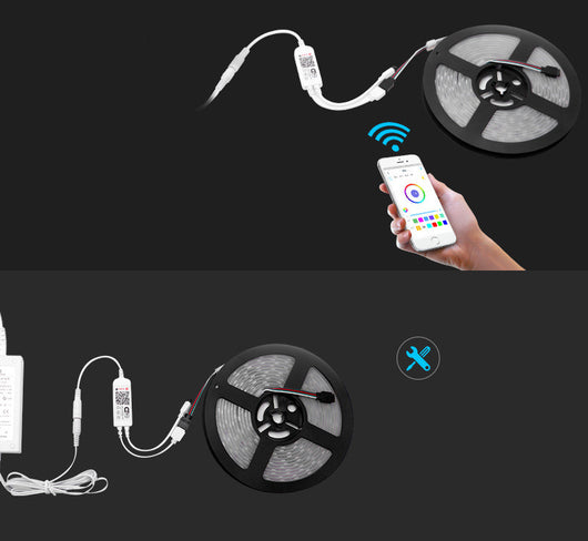 Sistema de Iluminación LED RGB Inteligente 5050 Resistente al Agua con Control por Voz - Image 13