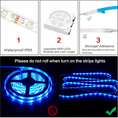 Sistema de Iluminación LED RGB Inteligente 5050 Resistente al Agua con Control por Voz - Image 4