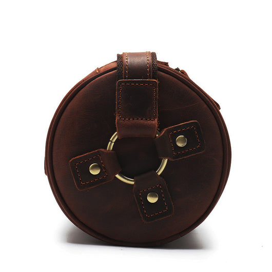 Bolso Cilíndrico de Cuero Vintage - Image 11