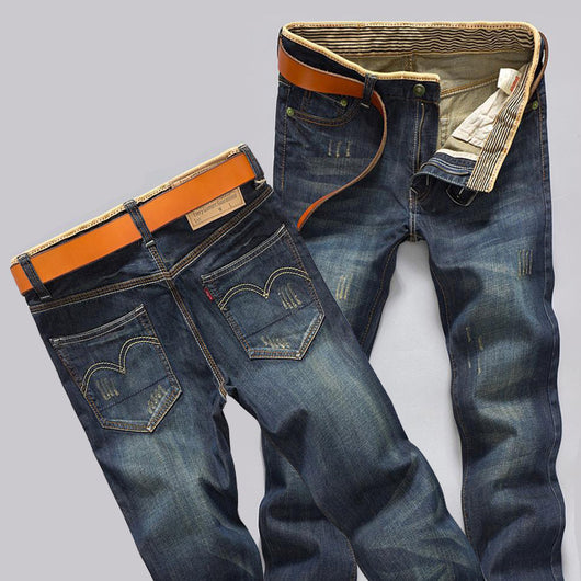 Pantalones Jeans Slim Straight para Hombre - Image 3