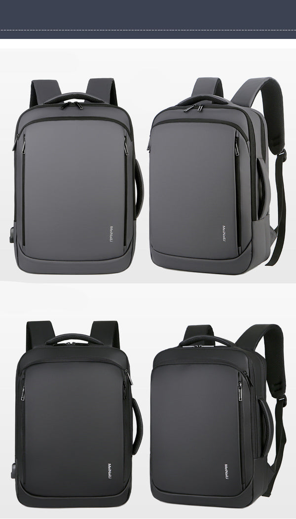 Mochila de Viaje Ejecutiva Impermeable con Puerto USB - Ideal para Trabajo y Negocios