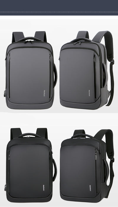 Mochila de Viaje Ejecutiva Impermeable con Puerto USB - Ideal para Trabajo y Negocios