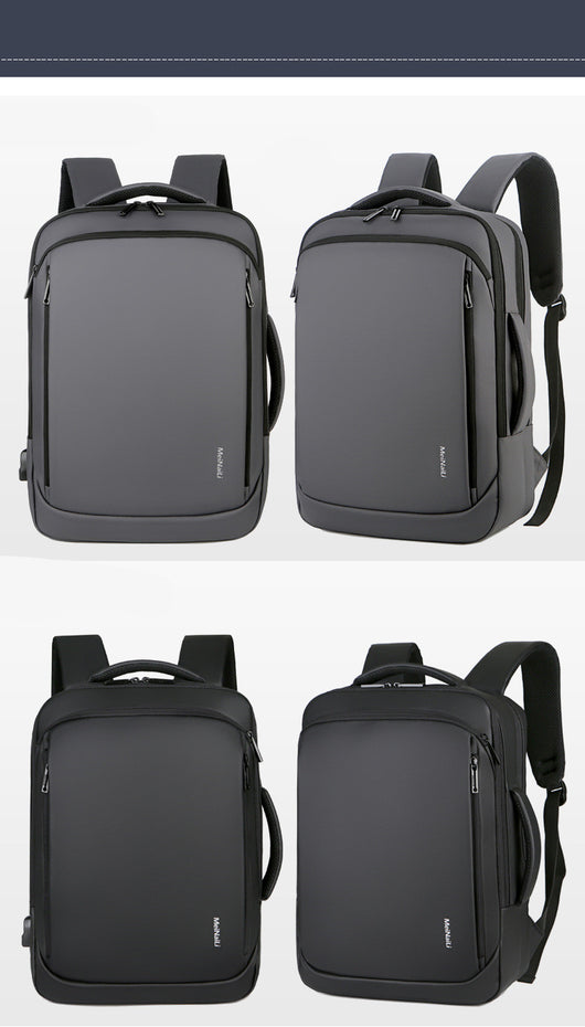 Mochila de Viaje Ejecutiva Impermeable con Puerto USB - Ideal para Trabajo y Negocios
