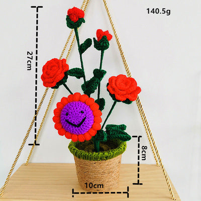 Peluche Decorativo Girasol y Rosa - Planta Suave para Dormitorio y Hogar - Image 14