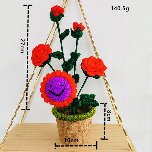 Peluche Decorativo Girasol y Rosa - Planta Suave para Dormitorio y Hogar - Image 14