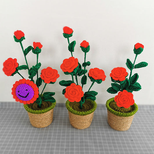 Peluche Decorativo Girasol y Rosa - Planta Suave para Dormitorio y Hogar - Image 2