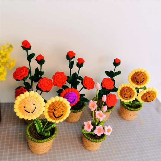 Peluche Decorativo Girasol y Rosa - Planta Suave para Dormitorio y Hogar