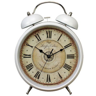 Reloj Despertador Retro de 8 Pulgadas con Números Romanos y Campana Metálica - Image 7