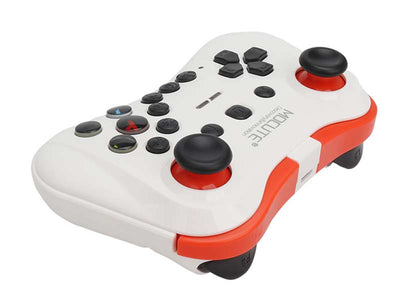 Black and red wireless Bluetooth gamepad with dual joysticks, D-pad, and colorful A, B, X, Y buttons. - Image 18