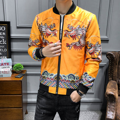 Chaqueta Casual Colorblock para Hombre Talla Grande - Image 10