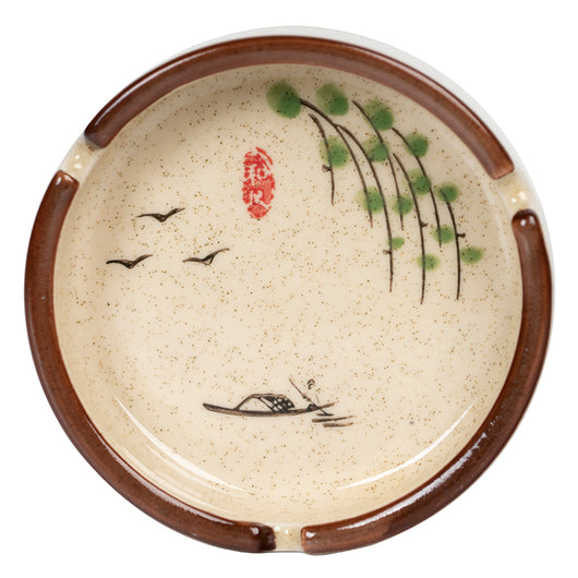 Juego de Ceniceros de Cerámica Japonesa Pintados a Mano con Diseño Personalizado - Image 4