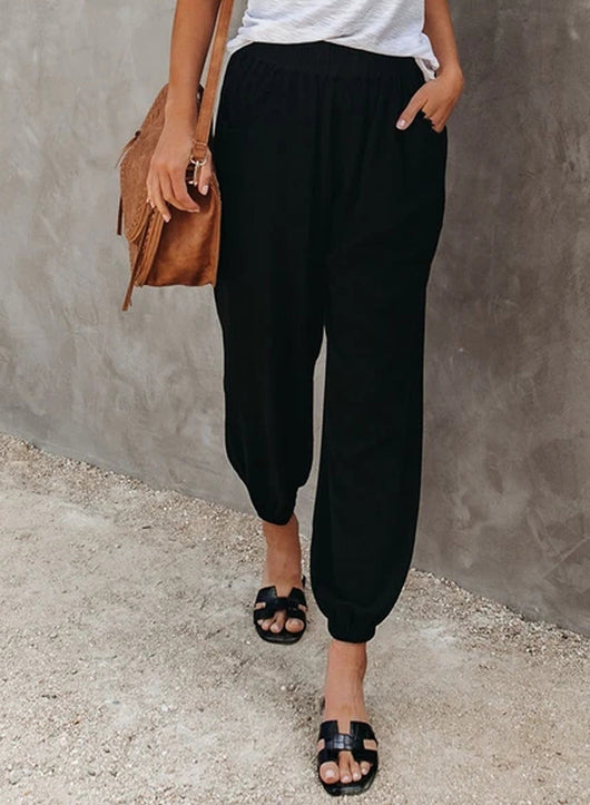 Pantalones Cortos Talle Alto con Bolsillos y Corte Suelto - Image 10