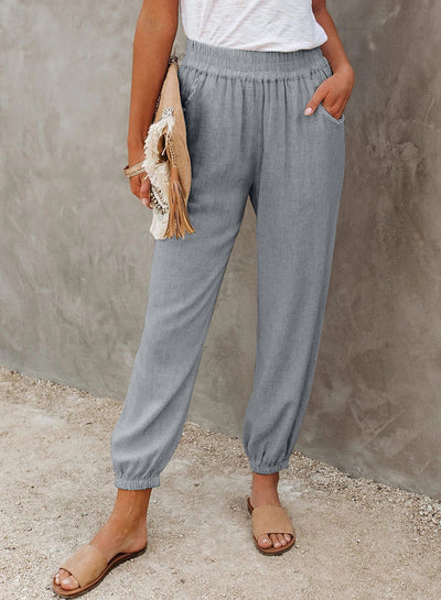 Pantalones Cortos Talle Alto con Bolsillos y Corte Suelto - Image 11
