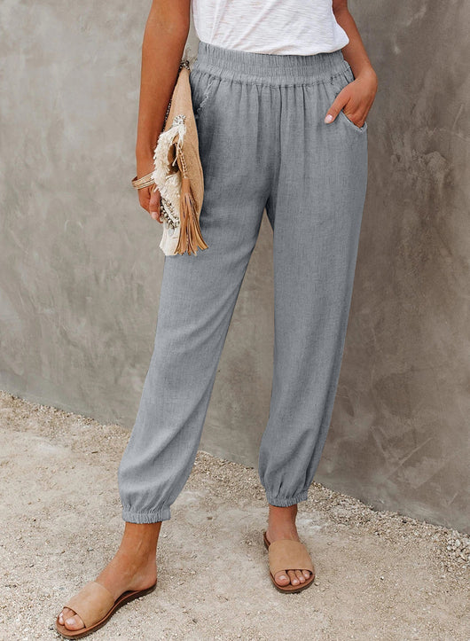 Pantalones Cortos Talle Alto con Bolsillos y Corte Suelto - Image 11