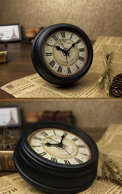 Reloj de Escritorio Retro Europeo con Alarma Silenciosa - Image 8