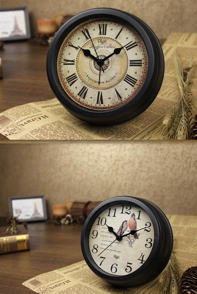 Reloj de Escritorio Retro Europeo con Alarma Silenciosa - Image 10