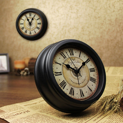 Reloj de Escritorio Retro Europeo con Alarma Silenciosa - Image 12