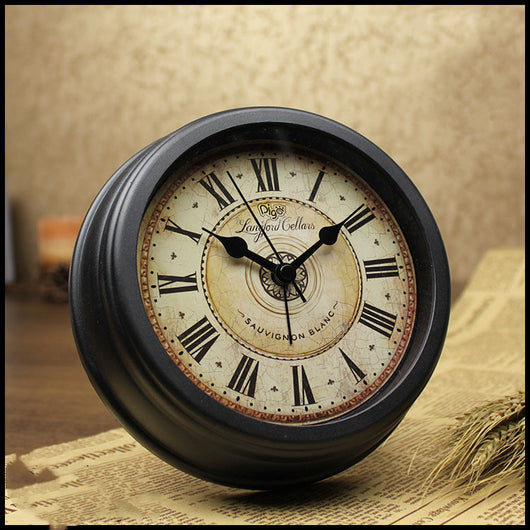 Reloj de Escritorio Retro Europeo con Alarma Silenciosa - Image 3