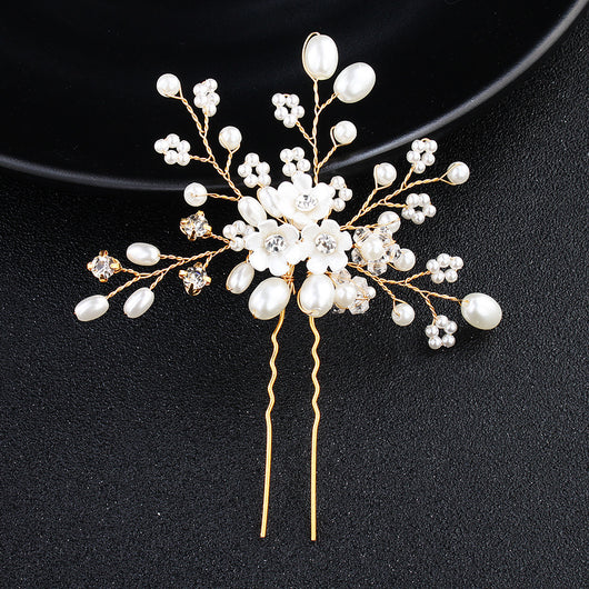 Prendedor de Novia con Perlas y Strass - Accesorio Elegante para el Cabello - Image 10