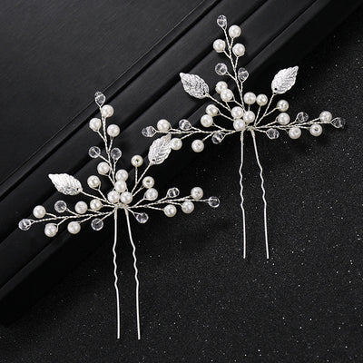 Prendedor de Novia con Perlas y Strass - Accesorio Elegante para el Cabello - Image 2