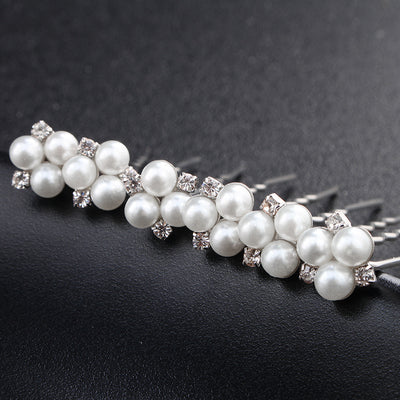 Prendedor de Novia con Perlas y Strass - Accesorio Elegante para el Cabello - Image 5