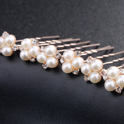 Prendedor de Novia con Perlas y Strass - Accesorio Elegante para el Cabello - Image 6