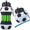 Botella de Agua Deportiva de Silicona Plegable con Popote para Fútbol