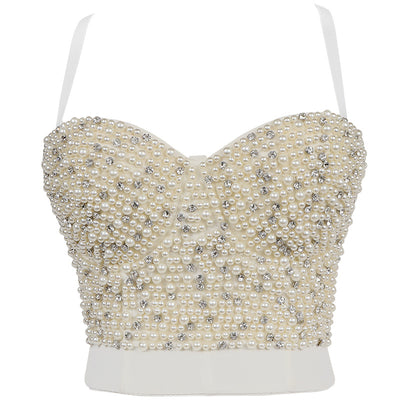 Top Deportivo con Cuentas de Diamante y Perlas Bubble - Image 8