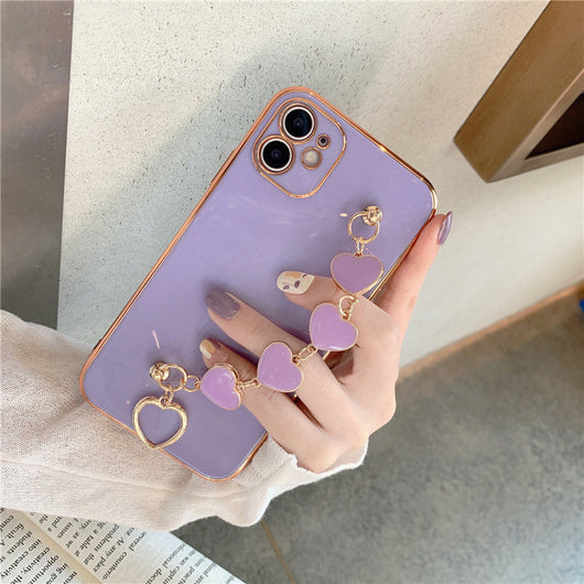 Funda para Móvil con Pulsera de Corazón y Acabado Galvanizado - Image 12