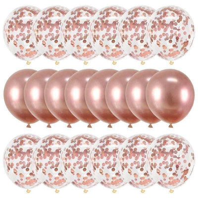Globos de Confeti Oro Rosa 20 Piezas - Image 14