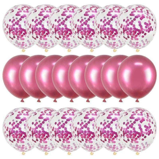 Globos de Confeti Oro Rosa 20 Piezas - Image 23