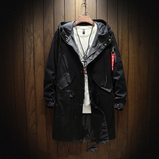 Chaqueta Casual con Capucha para Hombre Talla Grande - Image 10