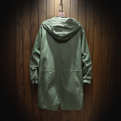 Chaqueta Casual con Capucha para Hombre Talla Grande - Image 4