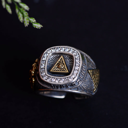 Anillo Retro Vintage para Hombre - Estilo Personalizado