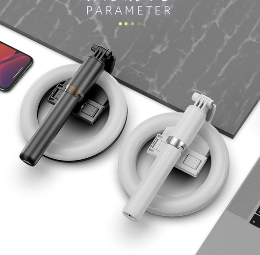 Aro de Luz LED Neon para Transmisión en Vivo - Selfie Stick con Bluetooth - Image 6