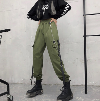 Pantalones Talle Alto Estilo Coreano para Mujer - Image 10