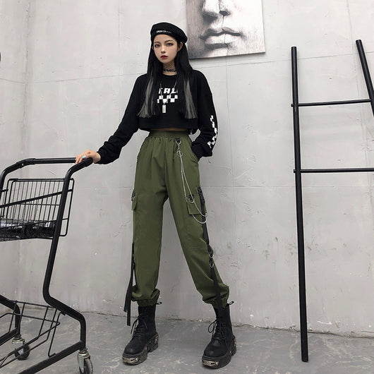 Pantalones Talle Alto Estilo Coreano para Mujer - Image 3