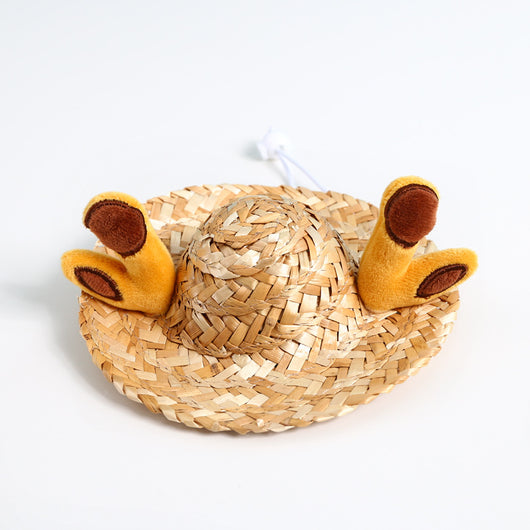 Gorro Protector Solar para Mascotas con Diseño Adorable - Rana, Zorro y Astas - Image 7