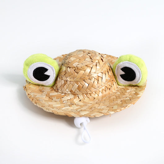 Gorro Protector Solar para Mascotas con Diseño Adorable - Rana, Zorro y Astas - Image 11