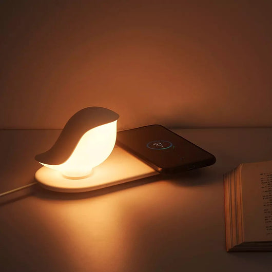 Lámpara LED Nocturna con Cargador Inalámbrico para Teléfono - Image 11