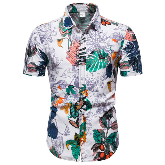 Camisa Casual Estampada para Hombre con Cuello Solapa - Image 2