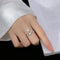 Anillo de Plata Esterlina con Estrella Hueca y Circonitas