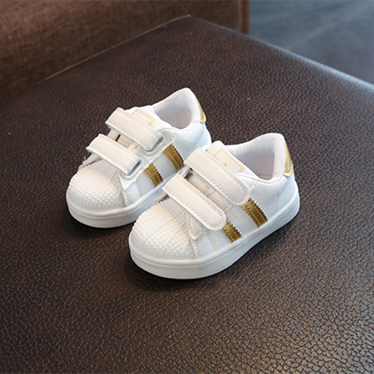 Tenis Casuales de Concha Blanca para Niños y Niñas
