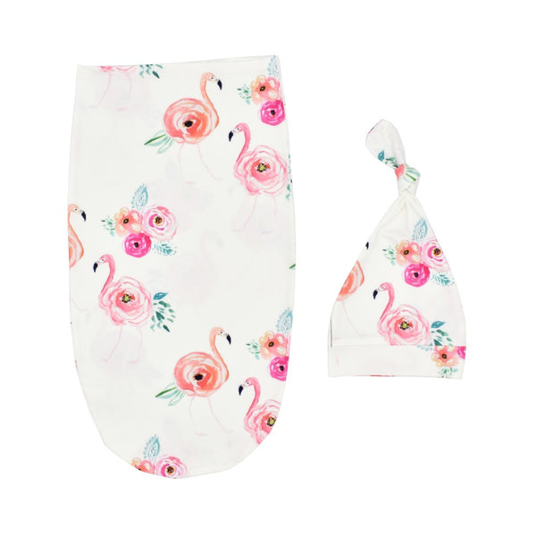 Conjunto de Saco de Dormir para Bebé Recién Nacido con Gorro Anudado - Set 2 Piezas