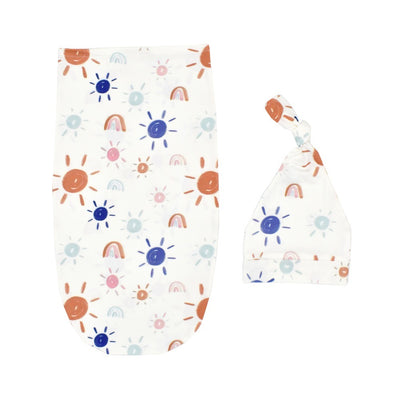 Conjunto de Saco de Dormir para Bebé Recién Nacido con Gorro Anudado - Set 2 Piezas - Image 3