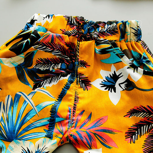 Conjunto de Playa Infantil Floral - Cardigan y Shorts Cortos - Image 14