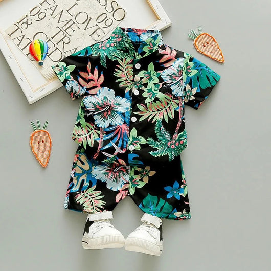 Conjunto de Playa Infantil Floral - Cardigan y Shorts Cortos - Image 13