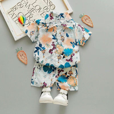 Conjunto de Playa Infantil Floral - Cardigan y Shorts Cortos - Image 6