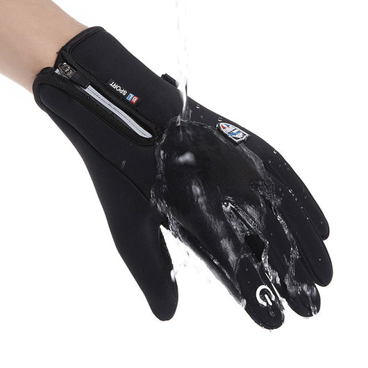 Guantes de Cuero y Terciopelo con Pantalla Táctil para Deportes - Image 5