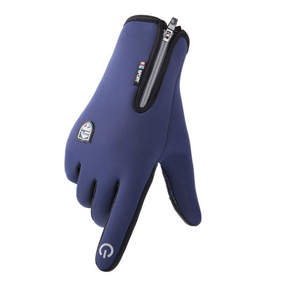 Guantes de Cuero y Terciopelo con Pantalla Táctil para Deportes - Image 3